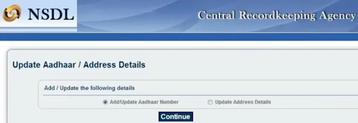 Update Aadhaar Address Details